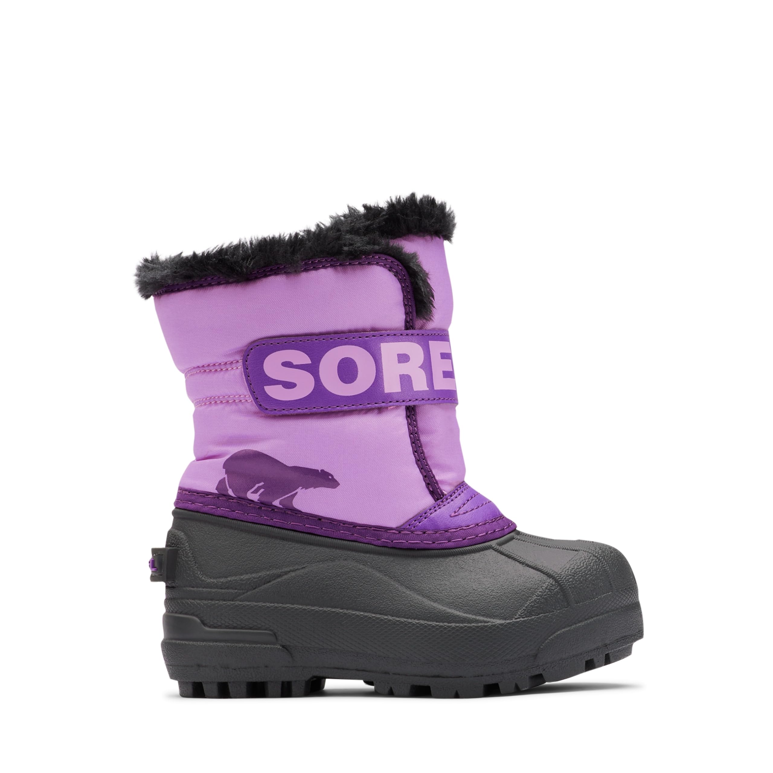 SOREL Children’s Snow Commander Boot – Gumdrop, Purple Violet – 12