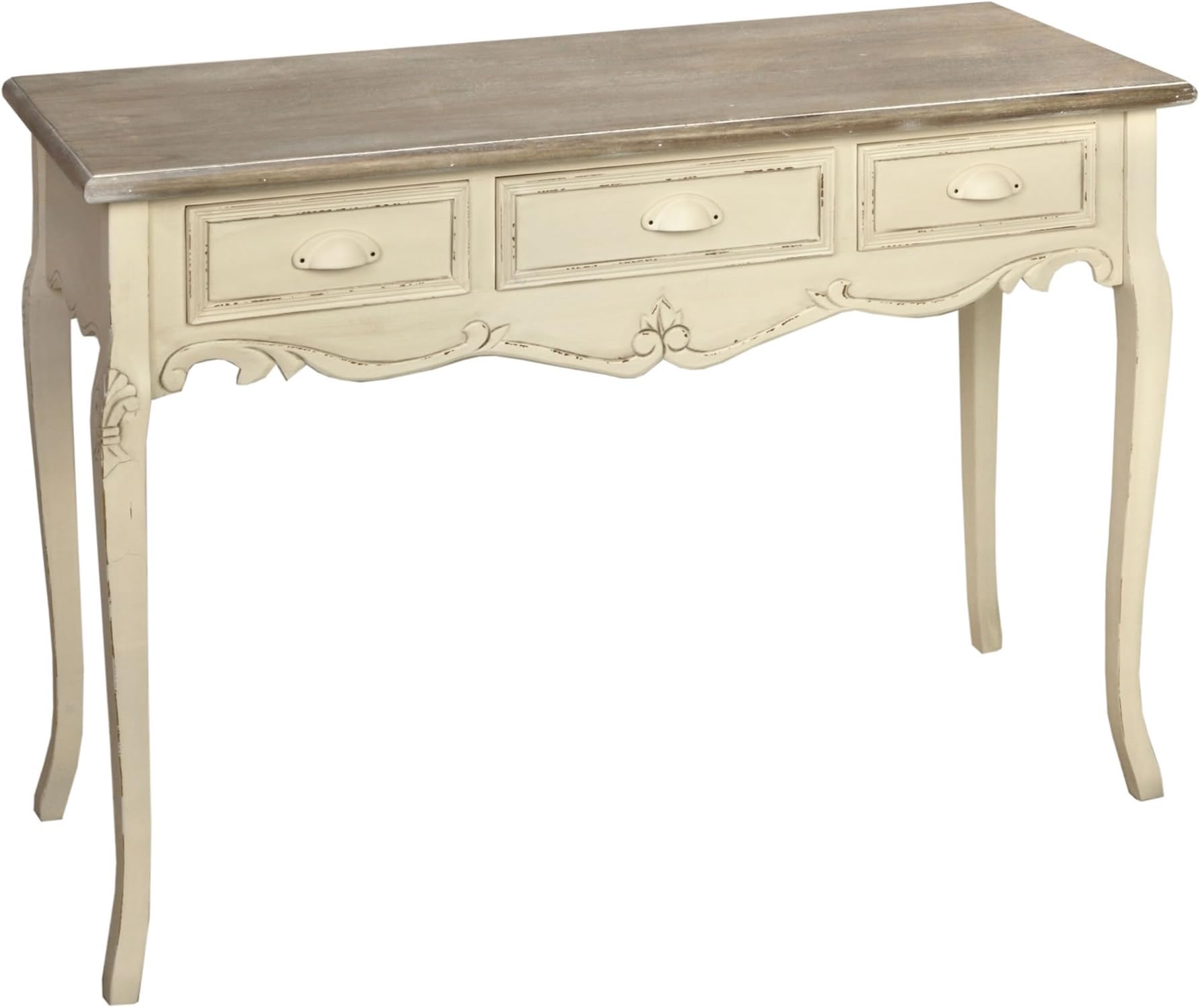 Shabby Chic Country 3 Drawer Dressing Table