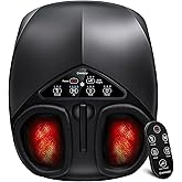 KNQZE Shiatsu Foot Massager with Heat and Remote, 2026 Upgraded Lift-Arch Design, 3D Deep Kneading, Relief for Plantar Fasciitis and Foot Pain, Fits Up to Men Size 14, Ideal Gift for Mom Women Men