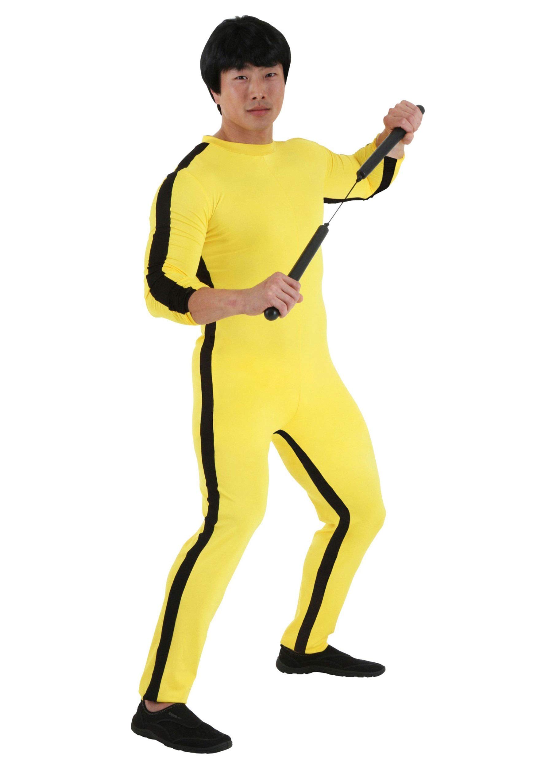 Fun CostumesBruce Lee Fancy Dress Costume Large Black,Gold