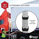 TENSYS Telescopic Height Measuring Stick 5m Folding Steel Pole with Bag view 7
