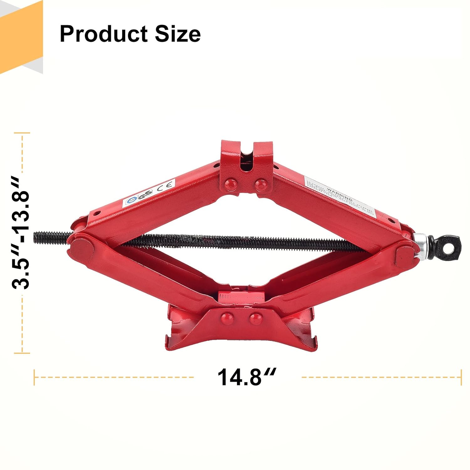 Hand Screw Scissor Lift Jack Universal 5000 LB Capacity Car Auto SUV