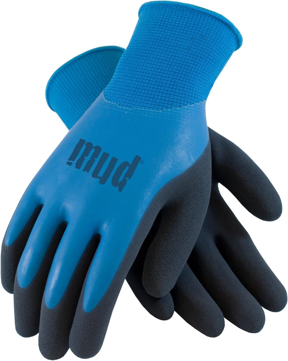 MUD 027B/L Mud H2O Garden Glove, Large, Blue Azure