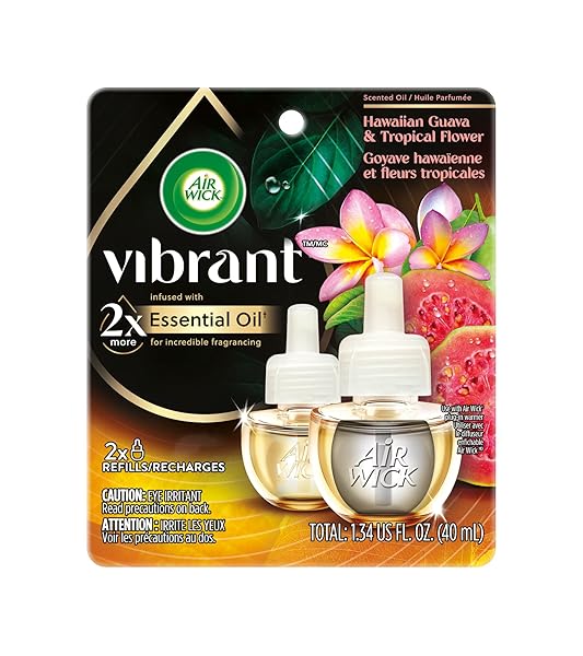 AIR WICK® SCENTED OIL – VIBRANT TWIN REFILL HAWAIIAN GUAVA & TROPICAL FLOWER 6/(2X.67) OZ.