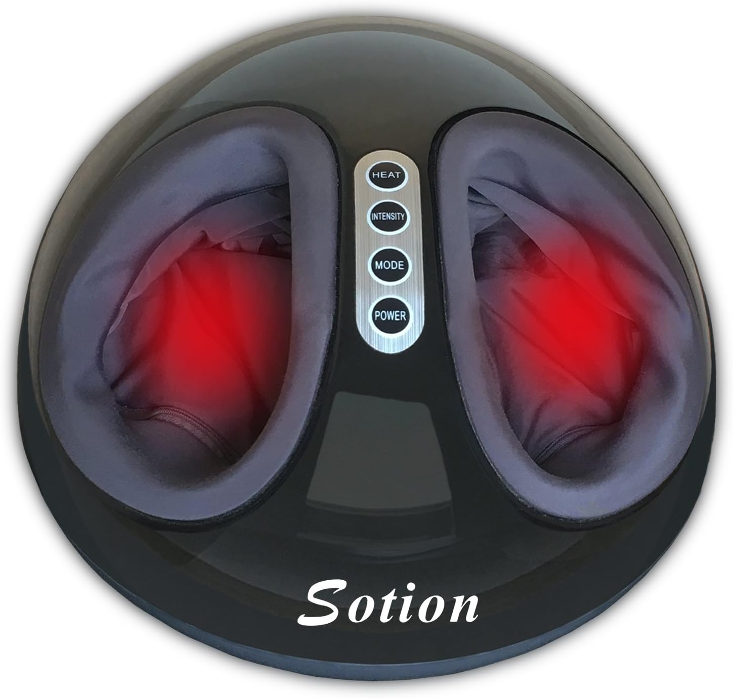 Shiatsu Foot Massager, Sotion Electric Massage Machine with Heat Function, Adjustable Intensity, Air Pressure, Deep 3D Kneading Rolling Vibration Relieves Plantar Fasciitis