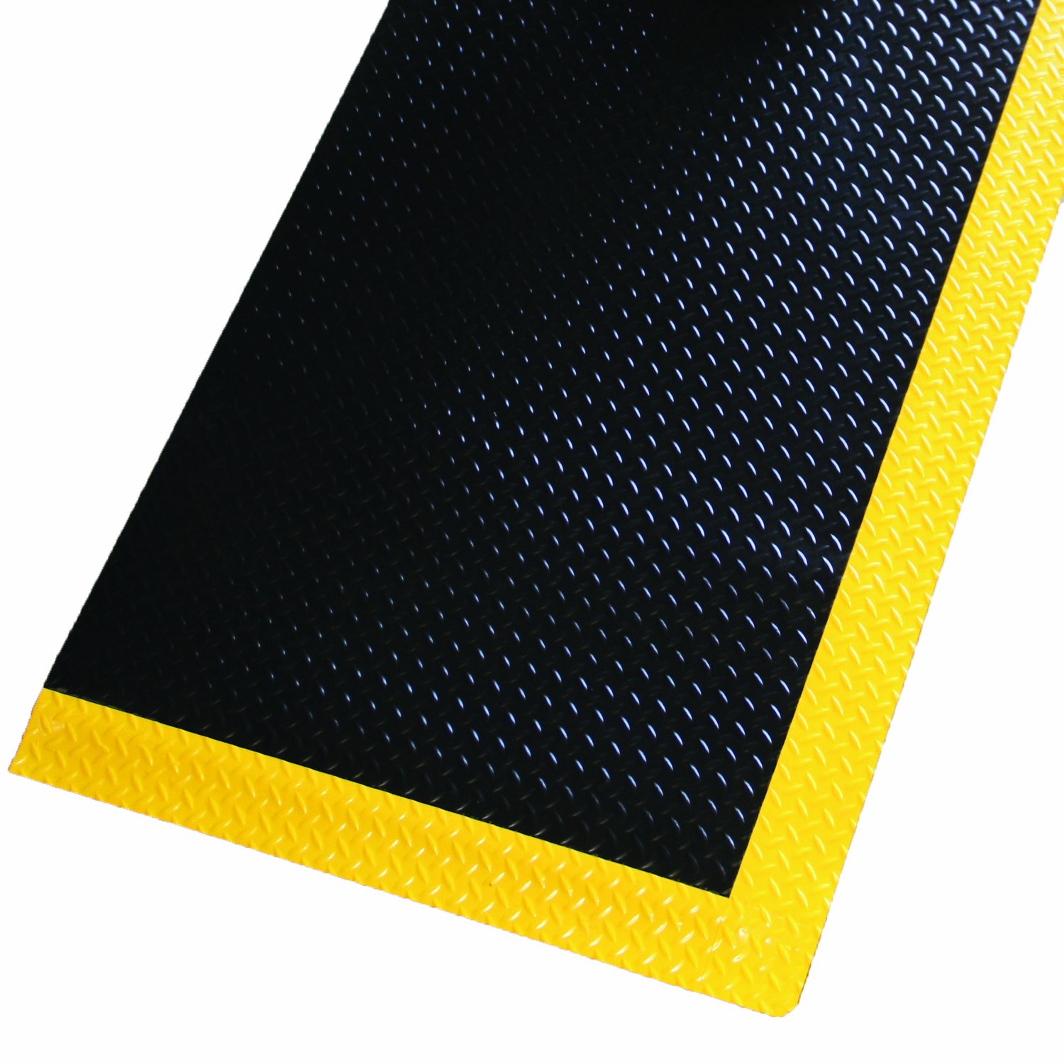 Rhino Mats DTT310BY Diamond Plate AntiFatigue Mat with 2 Yellow
