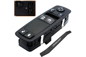 LEVANLIGHT 68110870AA Master Power Window Switch Driver Side Compatible with Dodge Grand for 2012-2015 Caravan Chrysler Town 
