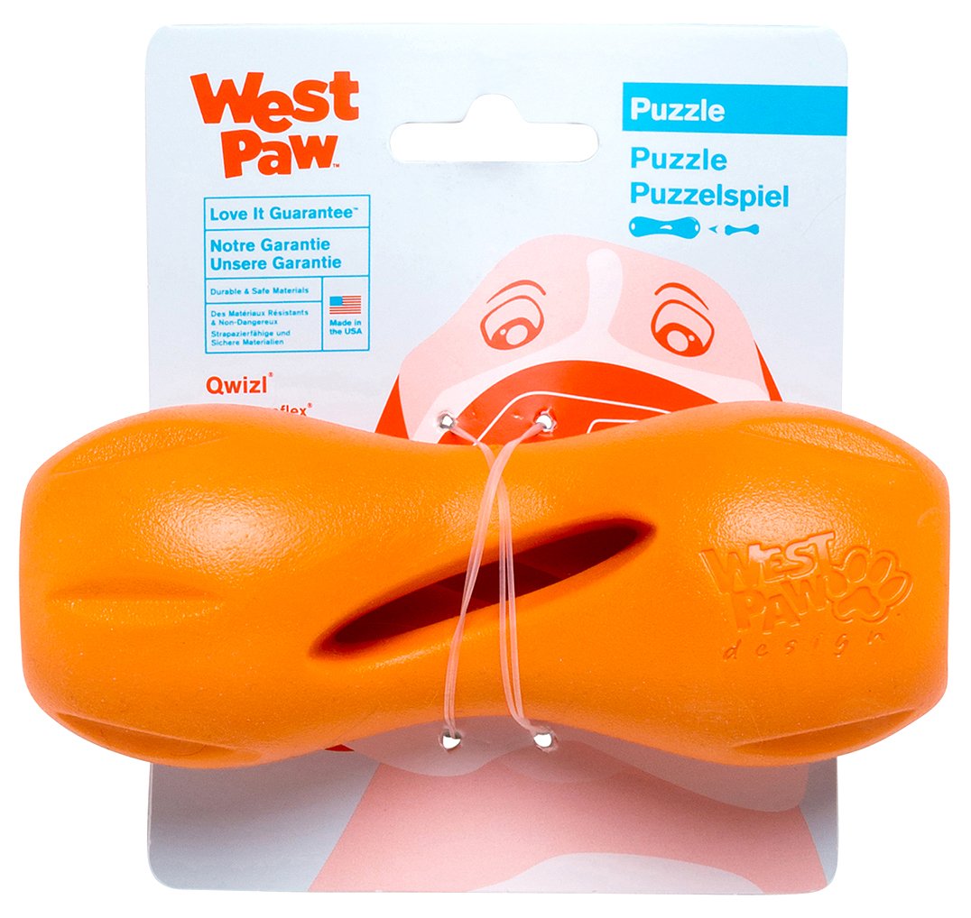 West Paw Zogoflex Qwizl Interactive Treat Dispensing Dog Puzzle Treat