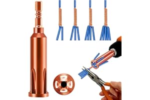 QYQRQF Universal Wire Twisting Tool Cable Wire Stripper and Twister Wire Stripping Tool for Electrician by Drill Driver or Manually (Brown)