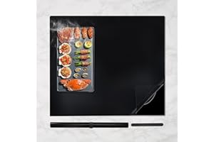 KITCHENRAKU KR Large Induction Cooktop Protector Mat 20.4x30.7 IN, (Magnetic) Food Grade Electric Stove Burner Covers Anti-strike&Anti-scratch as Glass Top Stove Cover (REW13, 20.4x30.7 inchinch)