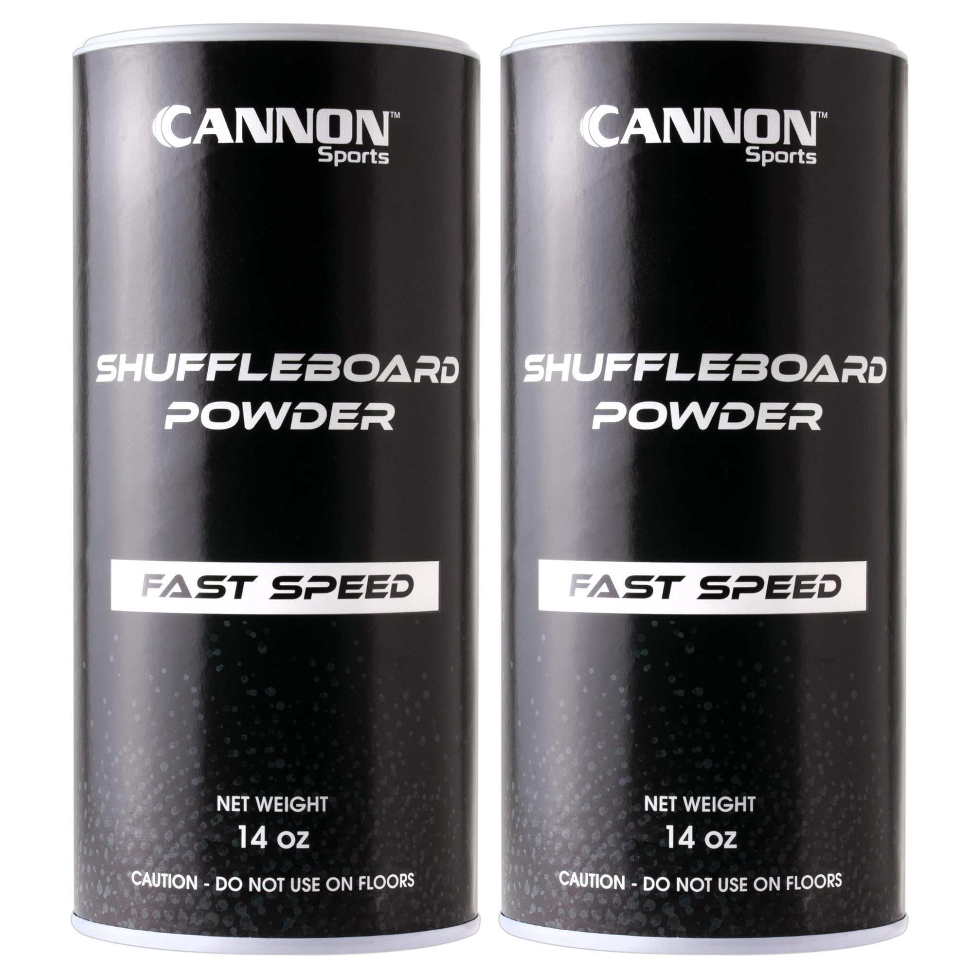 Cannon Sports Shuffleboard Powder - Premium Shuffleboard Wax with Granular Silicone Beads or Corn Meal - 3 Speed Options - Smooth Glide Non-Abrasive Shuffleboard Sand (FAST, Pack of 2)