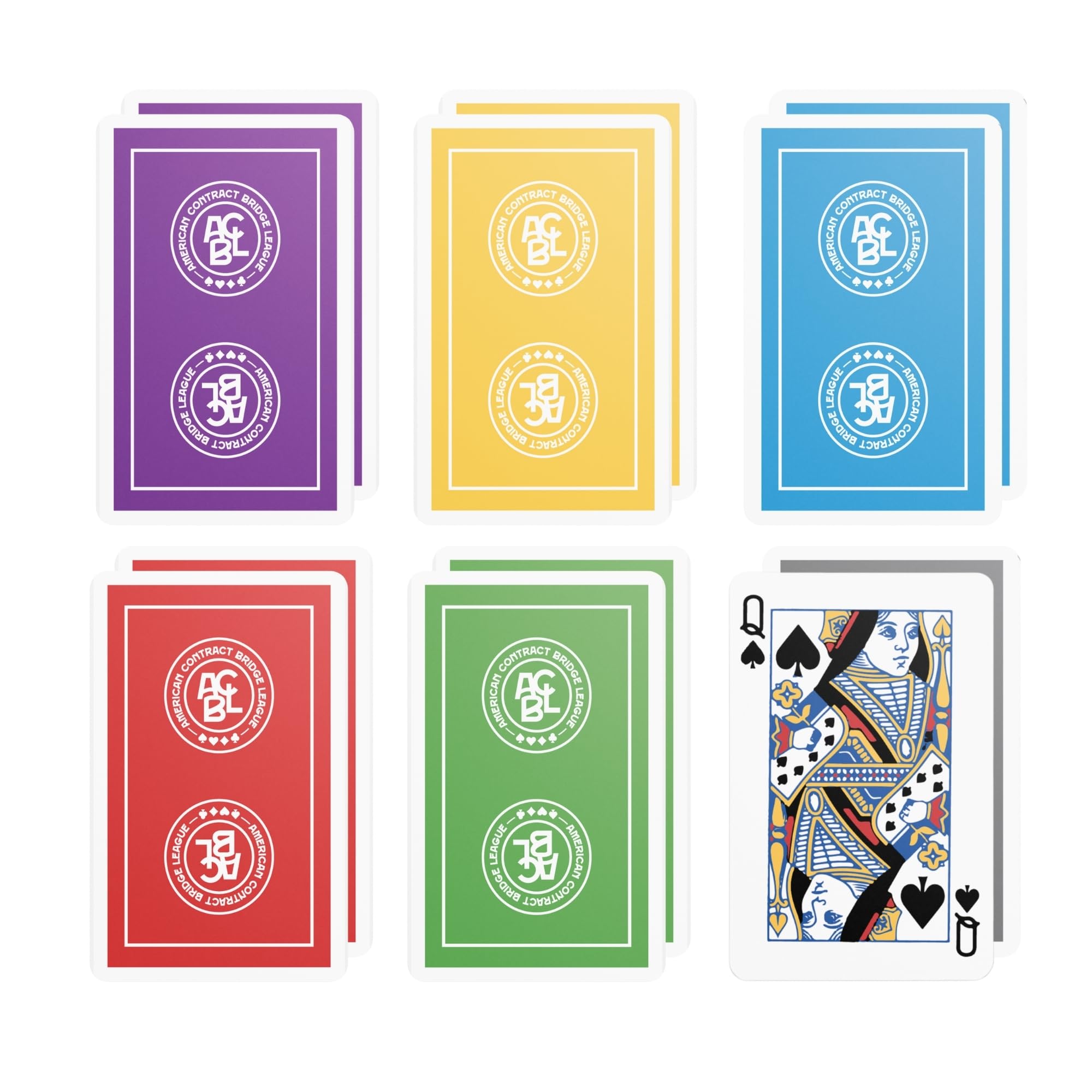 Photo 1 of Baron Barclay The Official American Contract Bridge League (ACBL) Playing Cards - 1 Dozen Decks - Bridge Sized - Plastic Coated