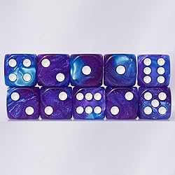 10 PC D6 dice 16mm Acrylic Dice Set for RPG MTG DND