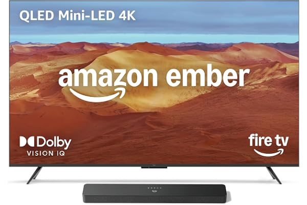 Amazon Ember 85" Mini-LED Series with Fire TV Soundbar Plus