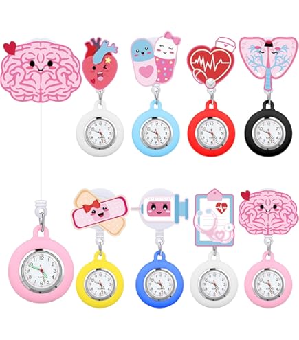 Amazon.com: Kenning 15 Pack Clip on Nurse Watches for Women  display picture 3