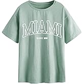 SOLY HUX Women's Oversized T Shirts Graphic Tees Casual Vintage Summer Tops Half Sleeve Shirts