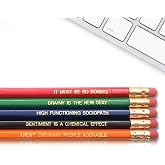 Sherlock Holmes BBC - Inspirational Pencils Engraved With Funny And Motivational Sayings For School And The Office