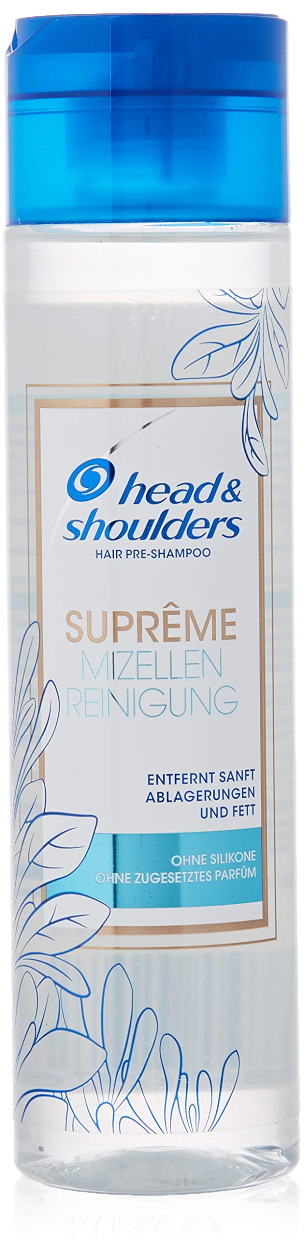 Head & Shoulders Suprême Micellar Cleansing Hair Pre-Shampoo, Silicone 250 ml, No Added Perfume, Silicone Perfume Micellar Water, Hair Care for Women