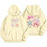 KIDDAD Hawaii Floral Hoodie for Women Pink Flower Sweatshirts Hibiscus Graphic Sweater Hawaiian Casual Pullover Tops