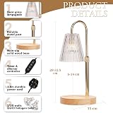 Funistree Candle Warmer Lamp with Dimmer 2 Bulbs 3-Pack Candles Gift Set view 5