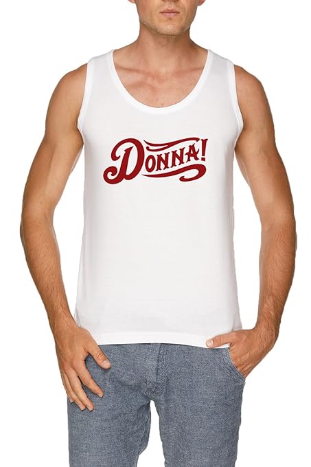 Jergley Donna Herren Weiß Tank T-Shirt | Men's White Tank T-Shirt