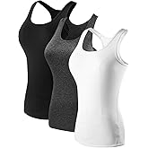 NELEUS Women's 3 Pack Compression Base Layer Dry Fit Tank Top