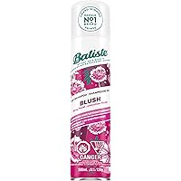 Batiste Dry Shampoo Spray, Blush Scent, 200-ml, Floral & Flirty Blush scent leaves hair smelling great, Instantly Refresh Hai