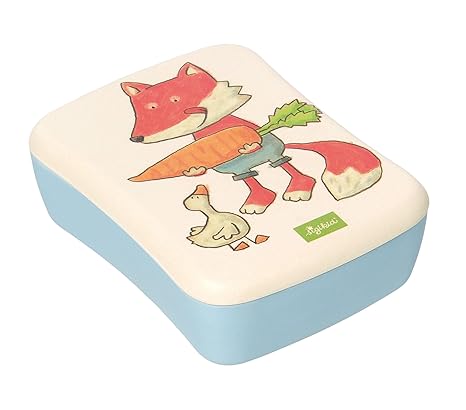 Sigikid 25046 Bambusbrotdose Fuchs Green blau