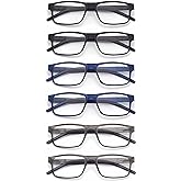 Colloddiss Reading Glasses for Men Women, Spring Hinge Readers Glasses, Blue Light Blocking Lens Eyeglasses SR20523
