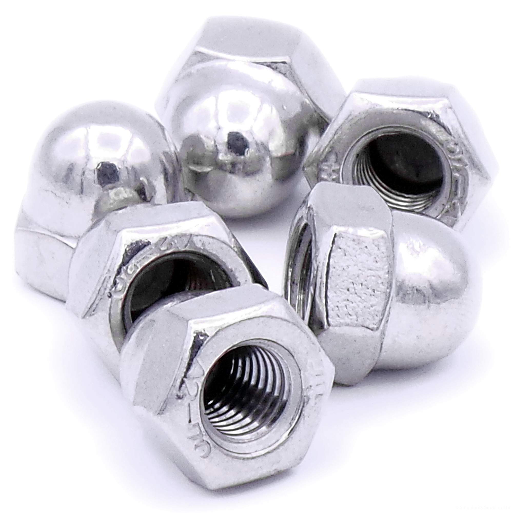 M10 (10mm) Dome Cap Nut - Stainless Steel (A2) (Pack of 6)