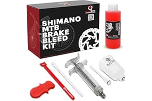 BleedZone Sports Shimano Brake Bleed Kit 50ml Mineral Oil Funnel Stopper 10ml Reusable Syringe