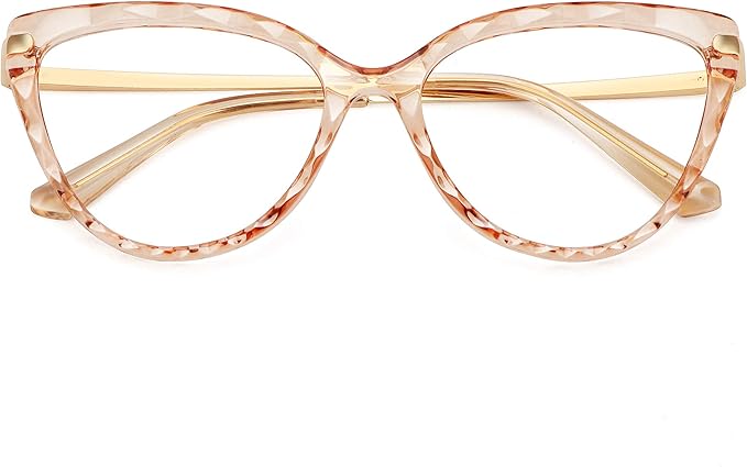 Amazon Co Jp Wowsun キャットアイ メガネフレーム クリスタル 処方箋なし 眼鏡フレーム レディース 眼鏡 服 ファッション小物