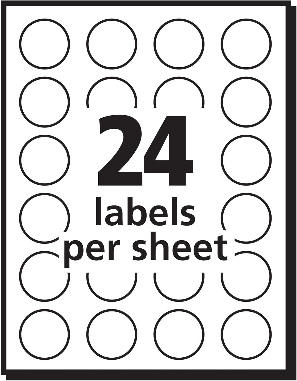 AVERY Removable Print or Write Dot Stickers 3/4 Inch, Assorted Colors, Pack of 1008 Round Stickers (5474), White : Office Products