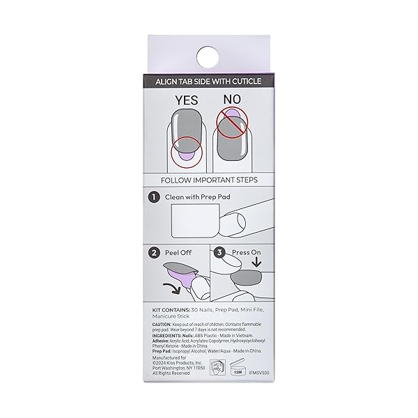 KISS IMPRESS NO GLUE MANI PRESS ON NAILS, FRENCH, ‘DITTO’, LIGHT NEUTRAL + PINK TIP FRENCH, SHORT SIZE, OVAL SHAPE, INCLUDES 30 NAILS, PREP PAD, INSTRUCTIONS SHEET, 1 MANICURE STICK, 1 MINI FILE