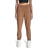 DKNY Womens Relaxed Logo Tape High Rise Jogger Sweatpant