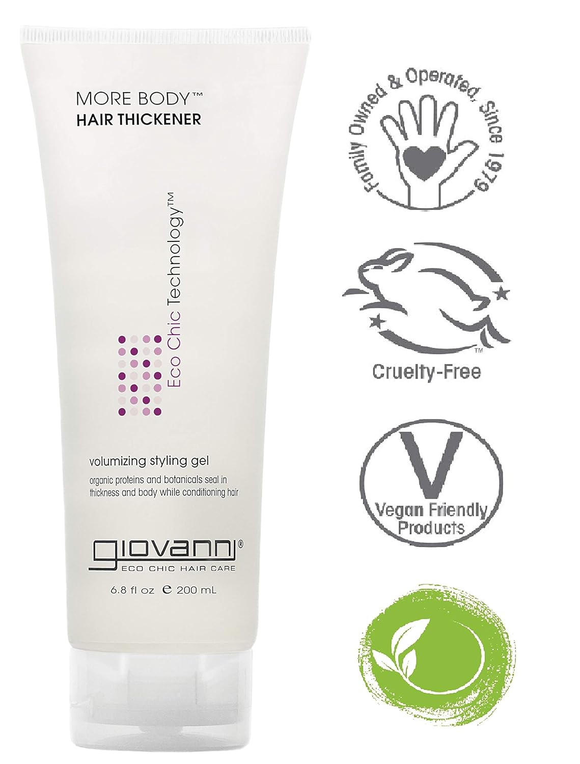 GIOVANNI L.A. Hold Styling Gel, 6.8 oz. Extreme Hold Surface Enhancers, Lightweight, Wash & Go, No Parabens or Phthalates (Pack of 3) : La Natural Styling Gel : Beauty