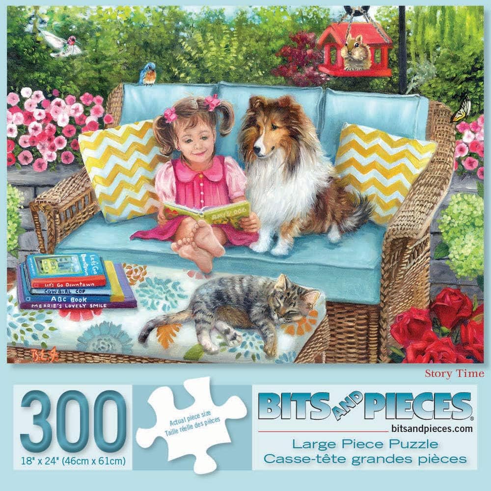 Bits and Pieces Story Time 300 Piece Jigsaw Puzzles for Adults Each