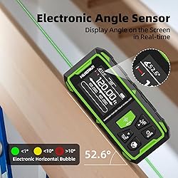 Huepar Dual Laser Measuring Tool, 656Ft Green-Beam