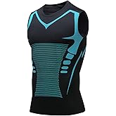 XINGCOOL Compression Shirt Men Slimming Body Shaper Vest Crewneck Workout Shirts Tummy Control Undershirts