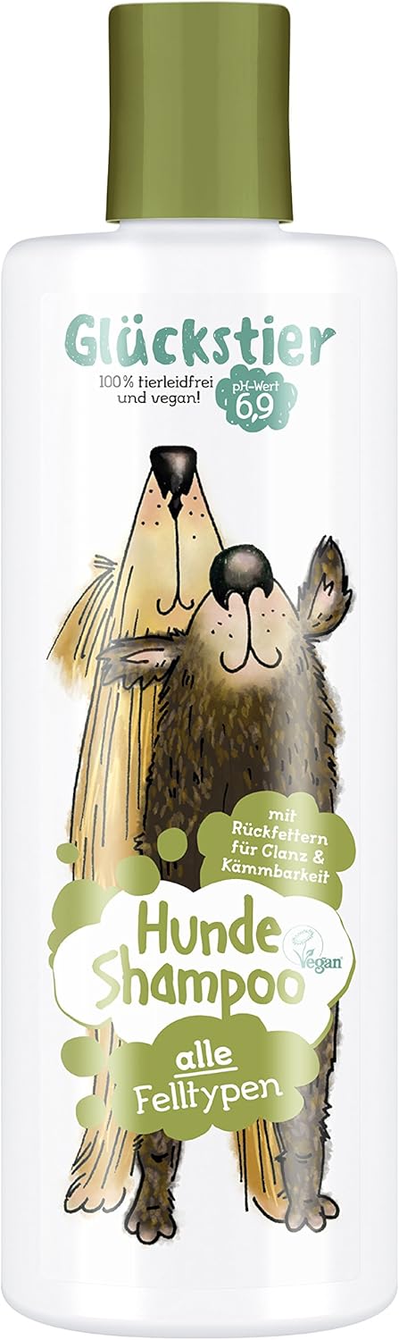Gl點kstier Dog Shampoo, 250 ml, Replenishing Shampoo for All Dog Breeds for Shiny Coat & Better Comb, Adapted pH Value