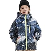BGX Kids Girls Waterproof Ski Snow Jacket Windproof Winter Jacket Coats Outdoor Snowboarding with Hood