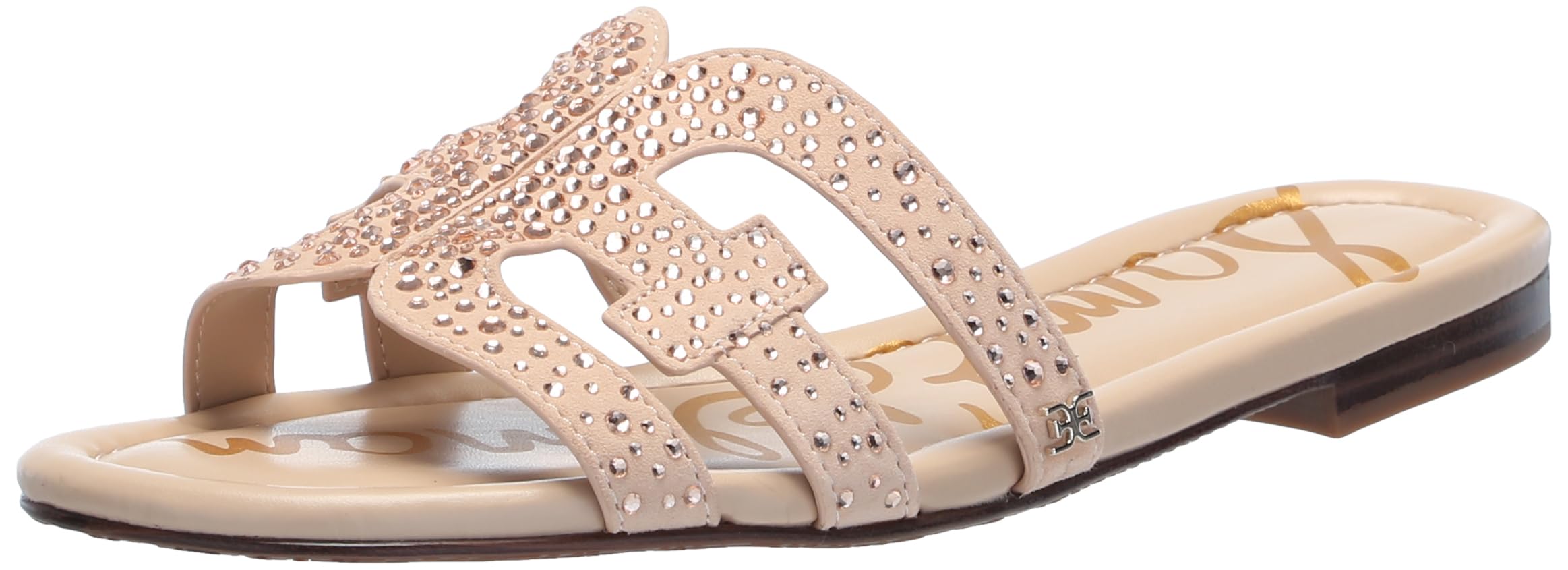 Sam Edelman Women's Bay Flat Sandal Vintage Pink Suede Gem 9.5 Medium Image