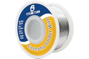 63/37 Tin Lead Rosin Core Solder Wire for Electrical Soldering (0.3mm 0.22LB) by Essmetuin