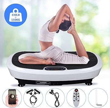 EVOLAND Plataforma Vibratoria, Máquina de Ejercicio Entrenamiento ...