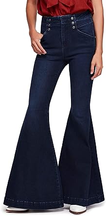 Free People Womens Maddox Denim Flare Bell Bottom Jeans At Amazon Women S Jeans Store