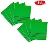 OKIEOKIE 8PCS Korean Exfoliating Washcloth Set for Skin Care - Green view 2