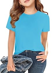 Girls Short Sleeve T Shirts Kids Summer Tops