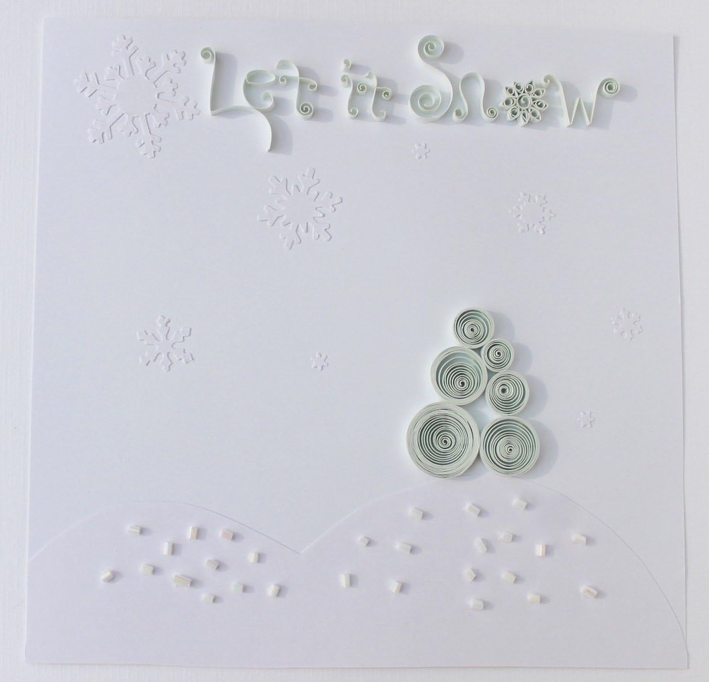 Let it Snow Quilled Card