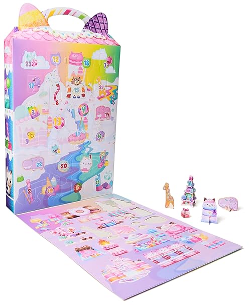 Gabby's Dollhouse: The Movie, Gabby's Sweet Treat Advent Calendar, 24 Surprise Toys, Winter Candy Wonderland, Kids Toys for Girls and Boys Ages 3 and Up