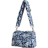 NAARIIAN Shoulder bags for women, Lightweight small puffer purses waterproof, handwoven puffy bag crossbody handbag